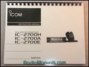 Icom IC-2700H/A/E Instruction Manual